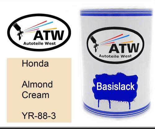 Honda, Almond Cream, YR-88-3: 500ml Lackdose, von ATW Autoteile West.